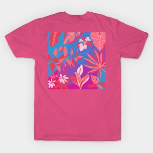 abstract pink floral gradient background T-Shirt